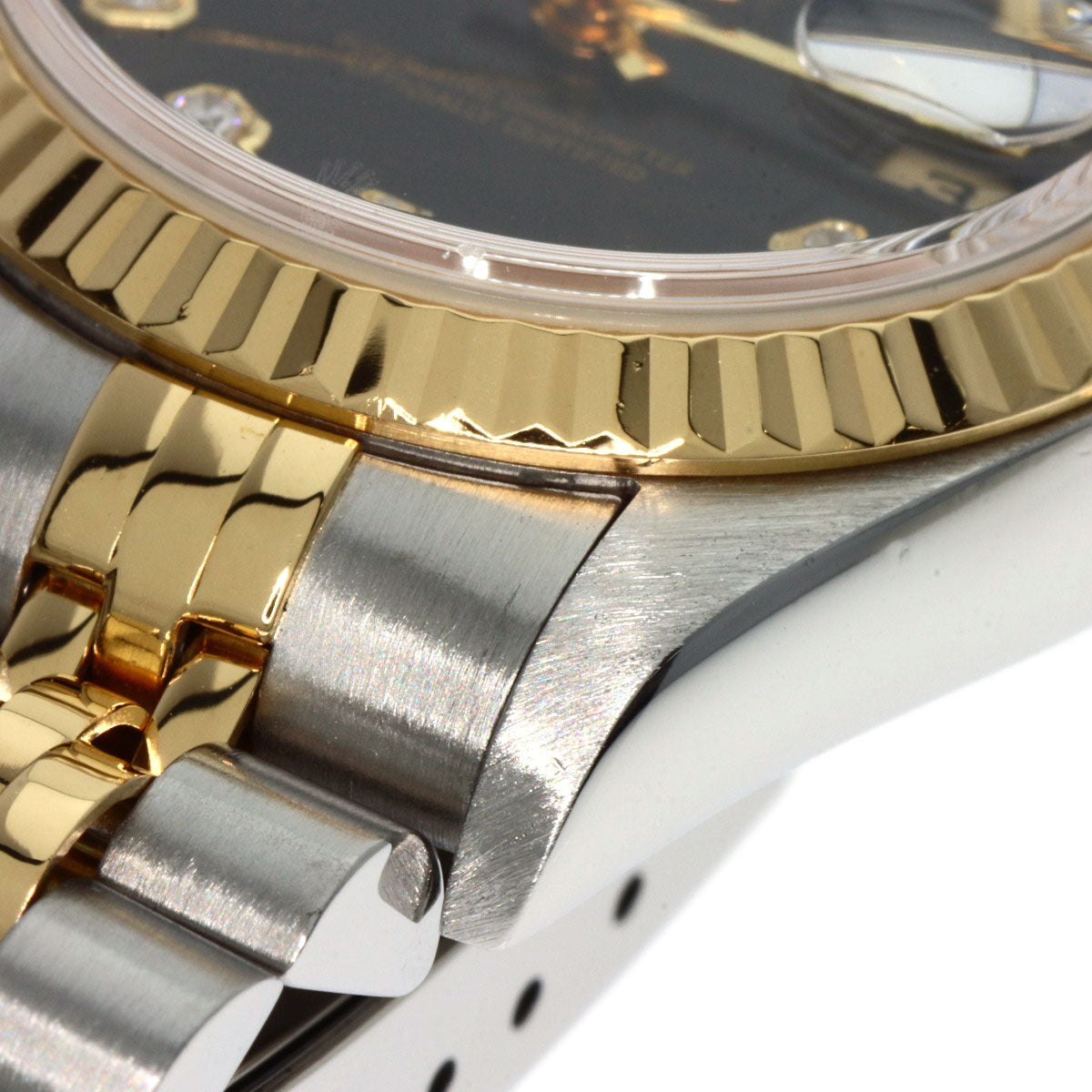 ROLEX ロレックス 79173G デイトジャスト 10P ダイヤモンド 腕時計 SS レディース 中古