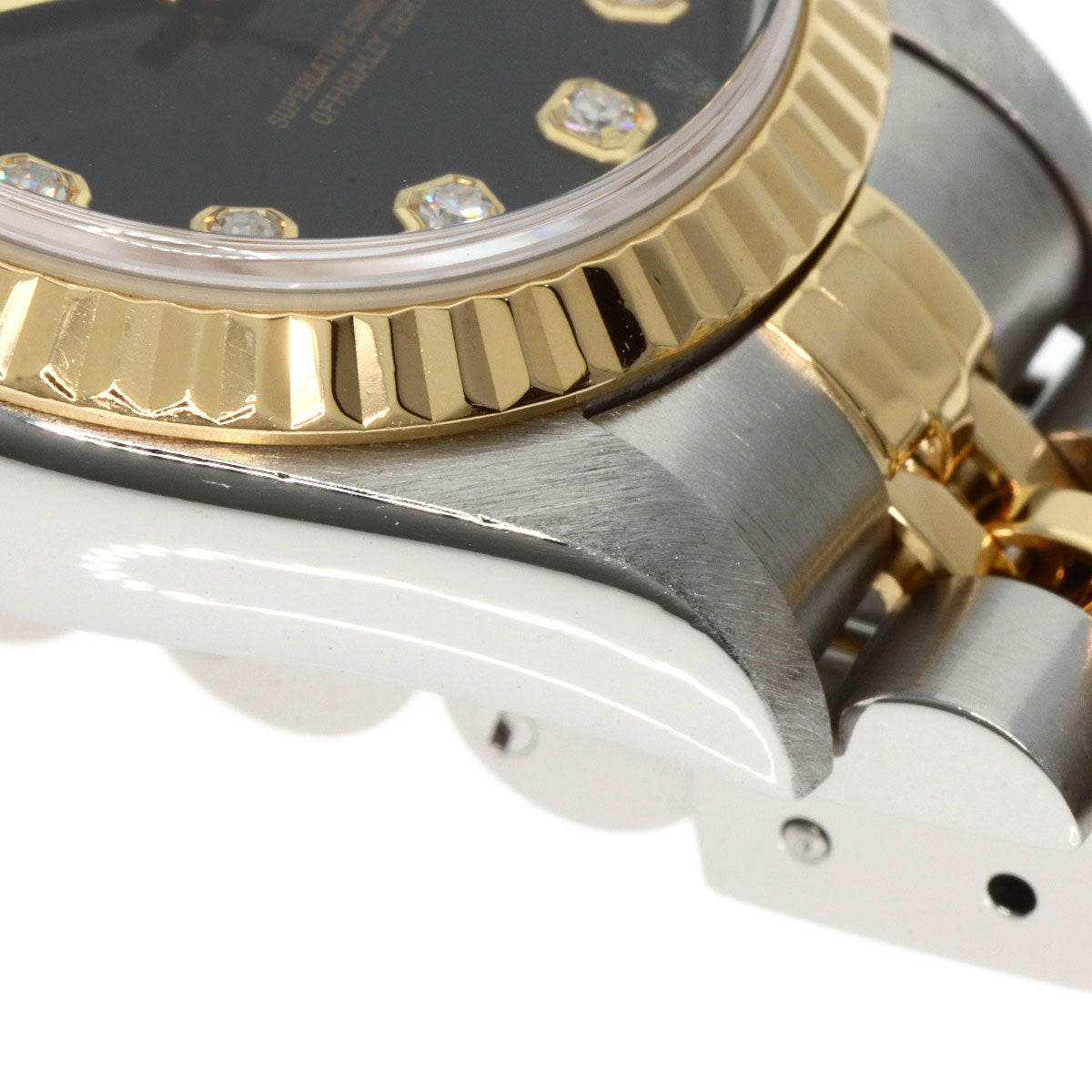 ROLEX ロレックス 79173G デイトジャスト 10P ダイヤモンド 腕時計 SS レディース 中古