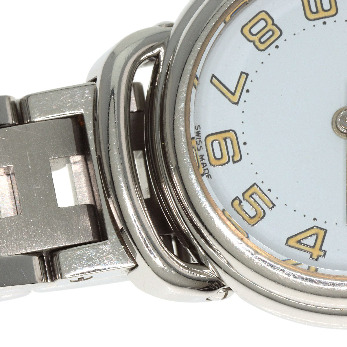 HERMES エルメス PU2.210 プルマン 腕時計 SS レディース 中古