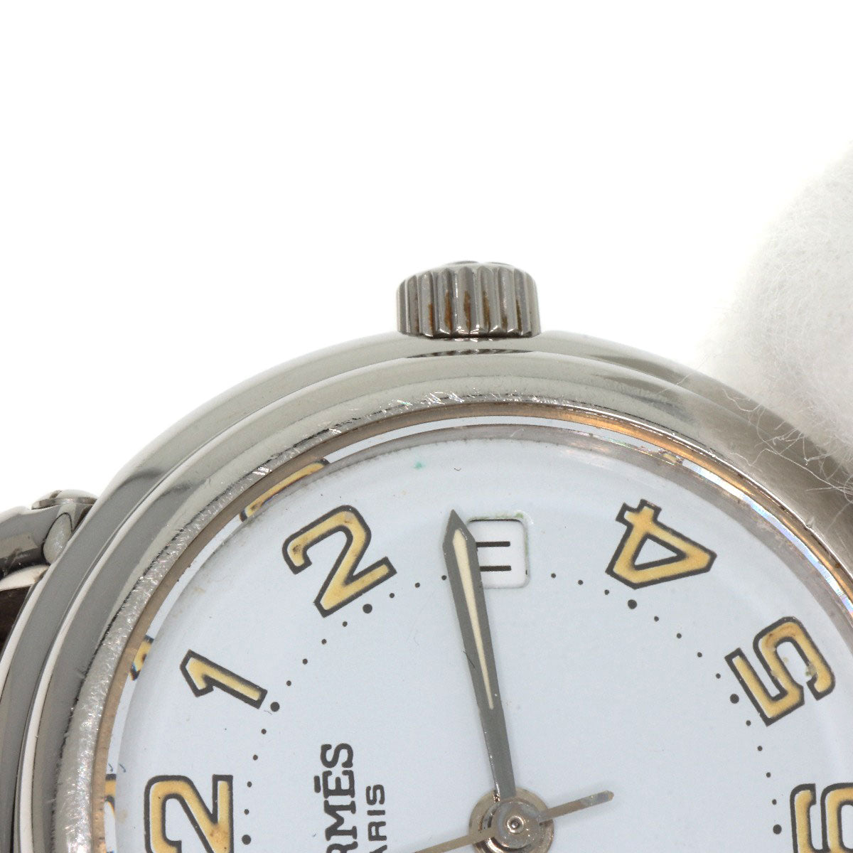 HERMES エルメス PU2.210 プルマン 腕時計 SS レディース 中古