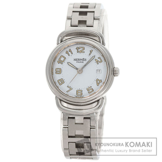 HERMES エルメス PU2.210 プルマン 腕時計 SS レディース 中古