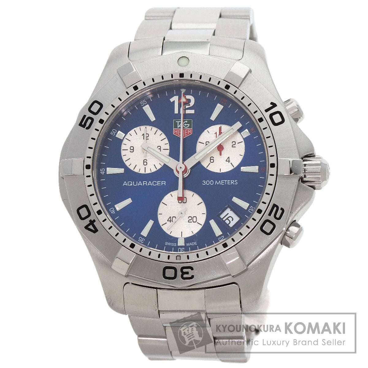 TAG HEUER タグホイヤー CAF1112 アクアレーサー クロノグラフ 腕時計 SS メンズ 中古