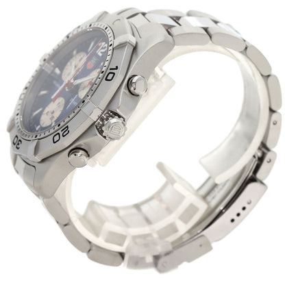 TAG HEUER タグホイヤー CAF1112 アクアレーサー クロノグラフ 腕時計 SS メンズ 中古