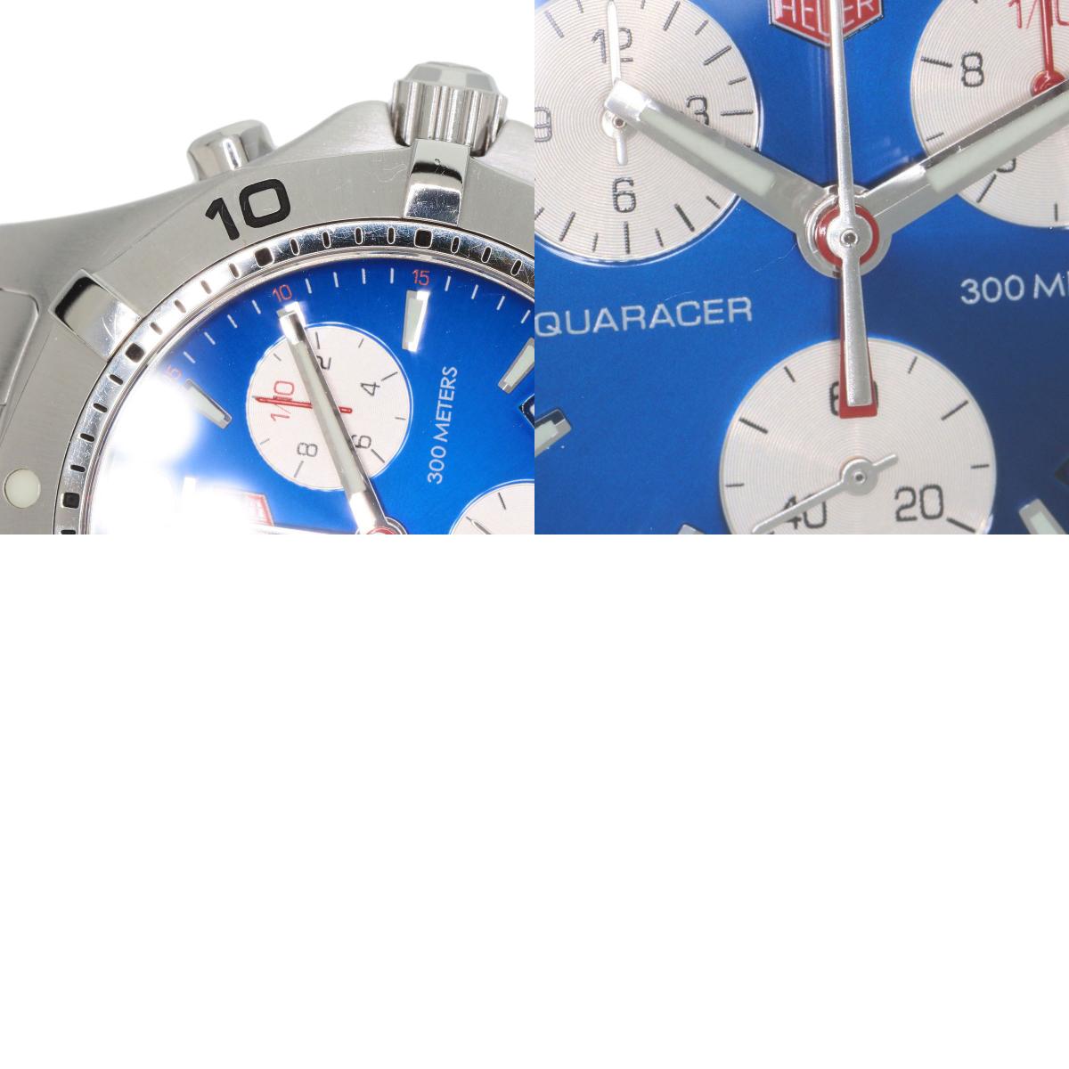 TAG HEUER タグホイヤー CAF1112 アクアレーサー クロノグラフ 腕時計 SS メンズ 中古
