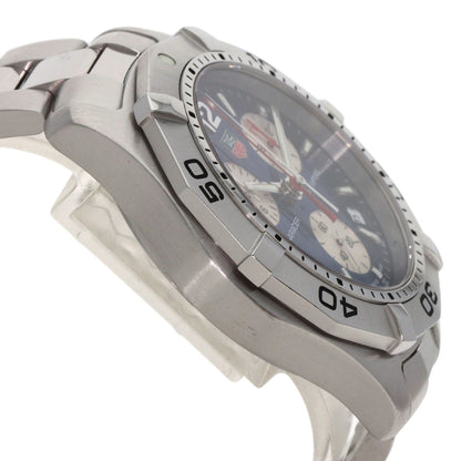TAG HEUER タグホイヤー CAF1112 アクアレーサー クロノグラフ 腕時計 SS メンズ 中古