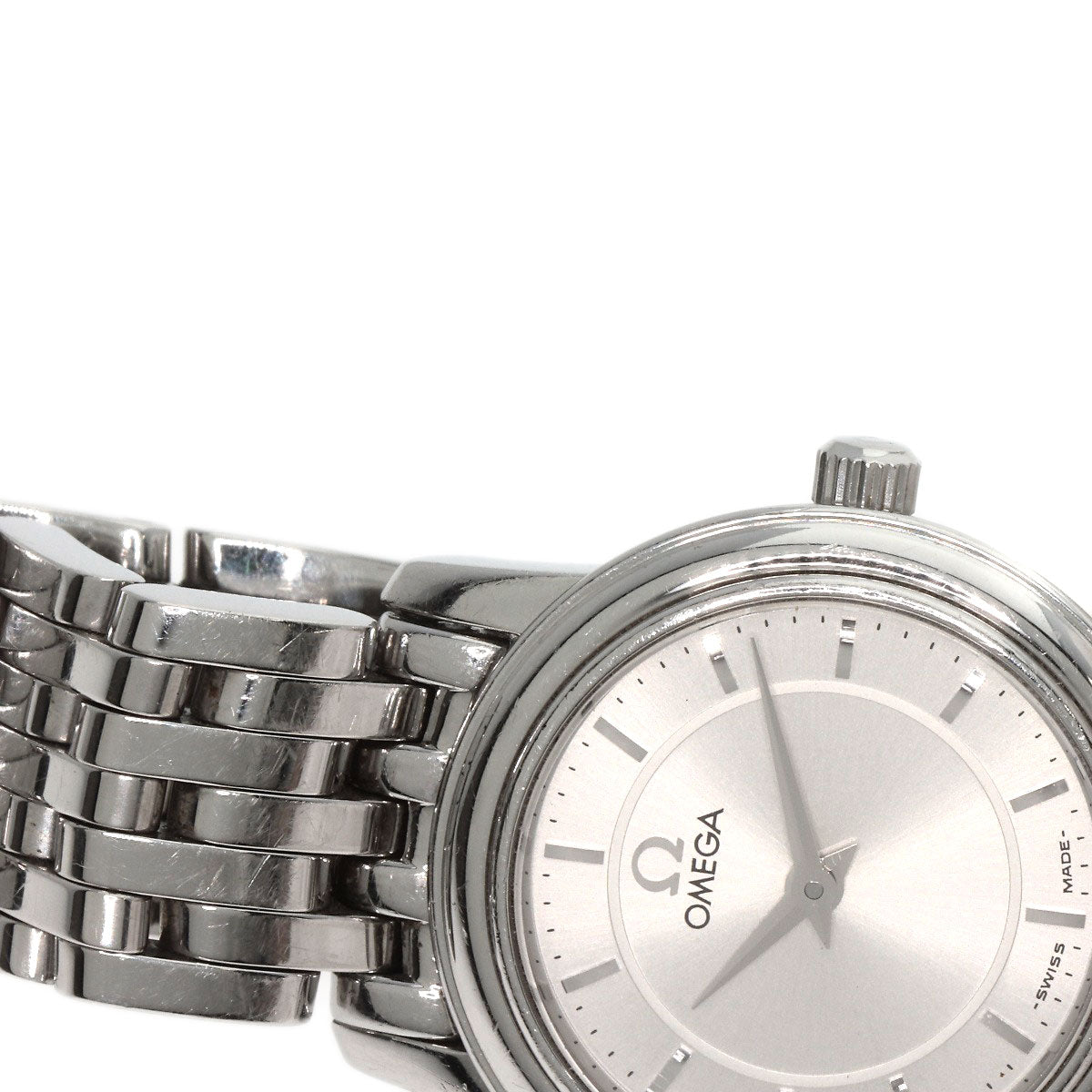 OMEGA オメガ 4570.31 デビル プレステージ 腕時計 SS レディース 中古