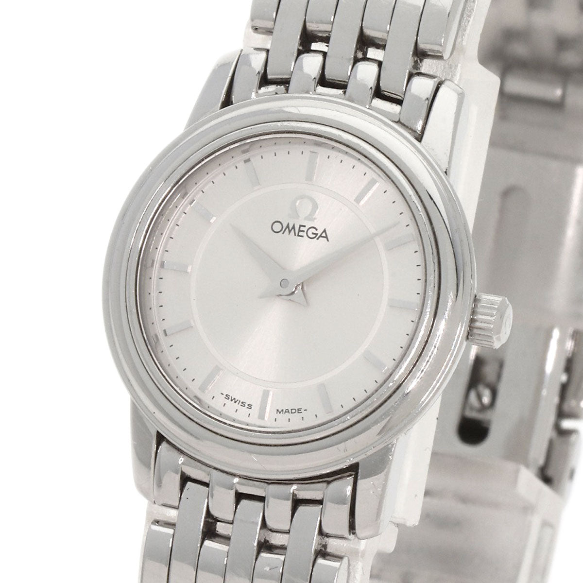 OMEGA オメガ 4570.31 デビル プレステージ 腕時計 SS レディース 中古
