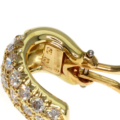 HARRY WINSTON ハリーウィンストン パヴェ ダイヤモンド イヤリング K18YG レディース 中古