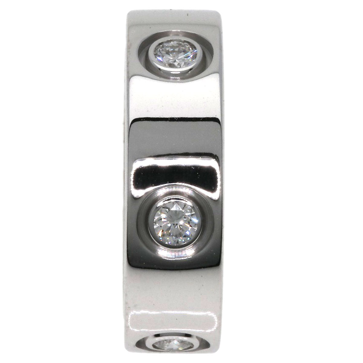 CARTIER カルティエ ラブリング フルダイヤモンド #50 リング・指輪 K18WG レディース 中古