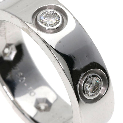 CARTIER カルティエ ラブリング フルダイヤモンド #50 リング・指輪 K18WG レディース 中古