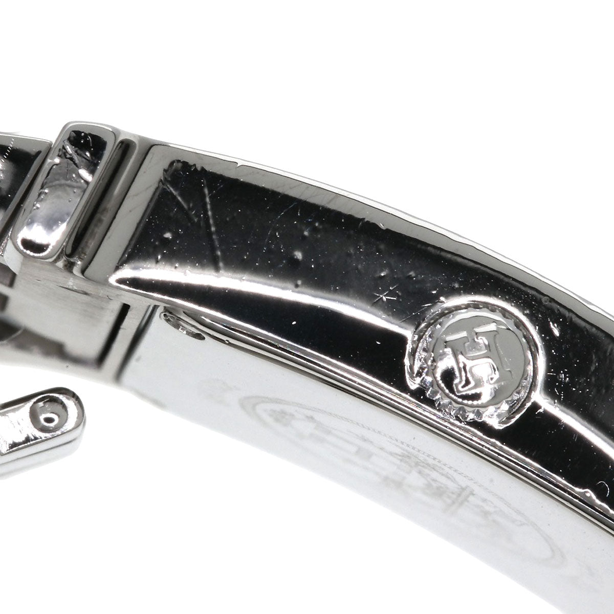 HERMES エルメス HH1.230 Hウォッチ ベゼルダイヤモンド 腕時計 SS レディース 中古