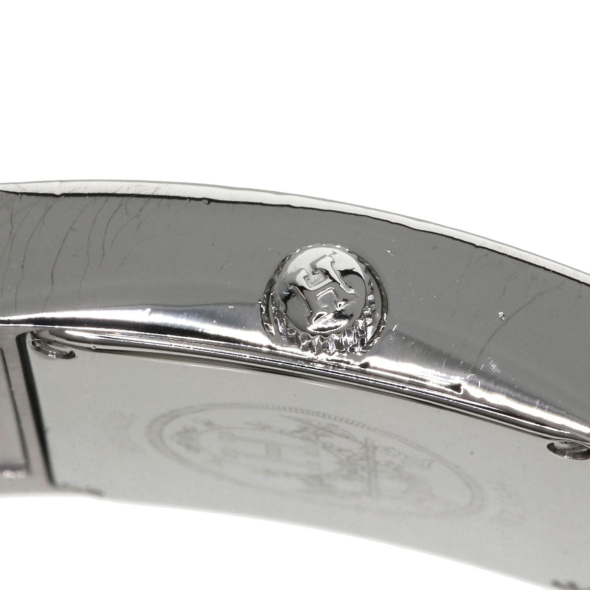 HERMES エルメス HH1.230 Hウォッチ ベゼルダイヤモンド 腕時計 SS レディース 中古