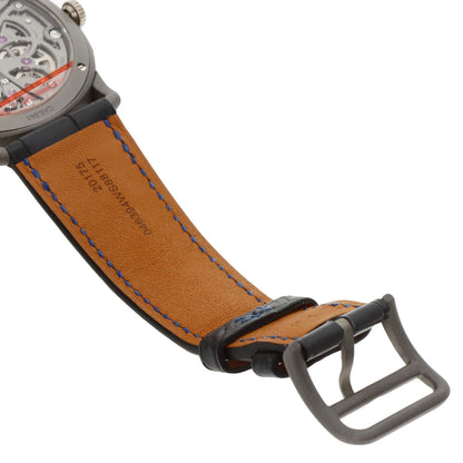 HERMES エルメス CA6.841 スリム ドゥ エルメス スケルトン リュンヌ 腕時計 チタニウム メンズ 中古