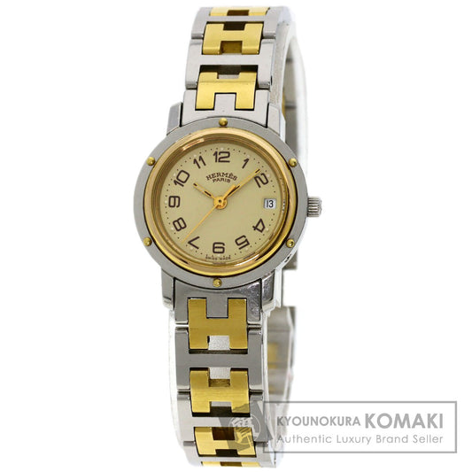 HERMES エルメス CL3.240 クリッパー 腕時計 SS レディース 中古