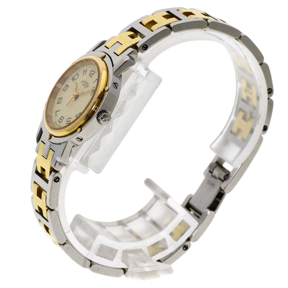 HERMES エルメス CL3.240 クリッパー 腕時計 SS レディース 中古