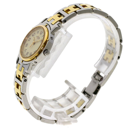 HERMES エルメス CL3.240 クリッパー 腕時計 SS レディース 中古