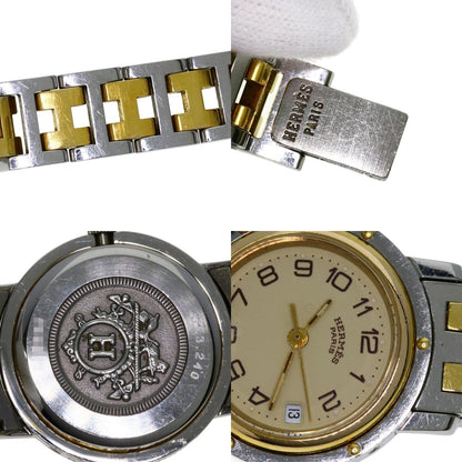 HERMES エルメス CL3.240 クリッパー 腕時計 SS レディース 中古