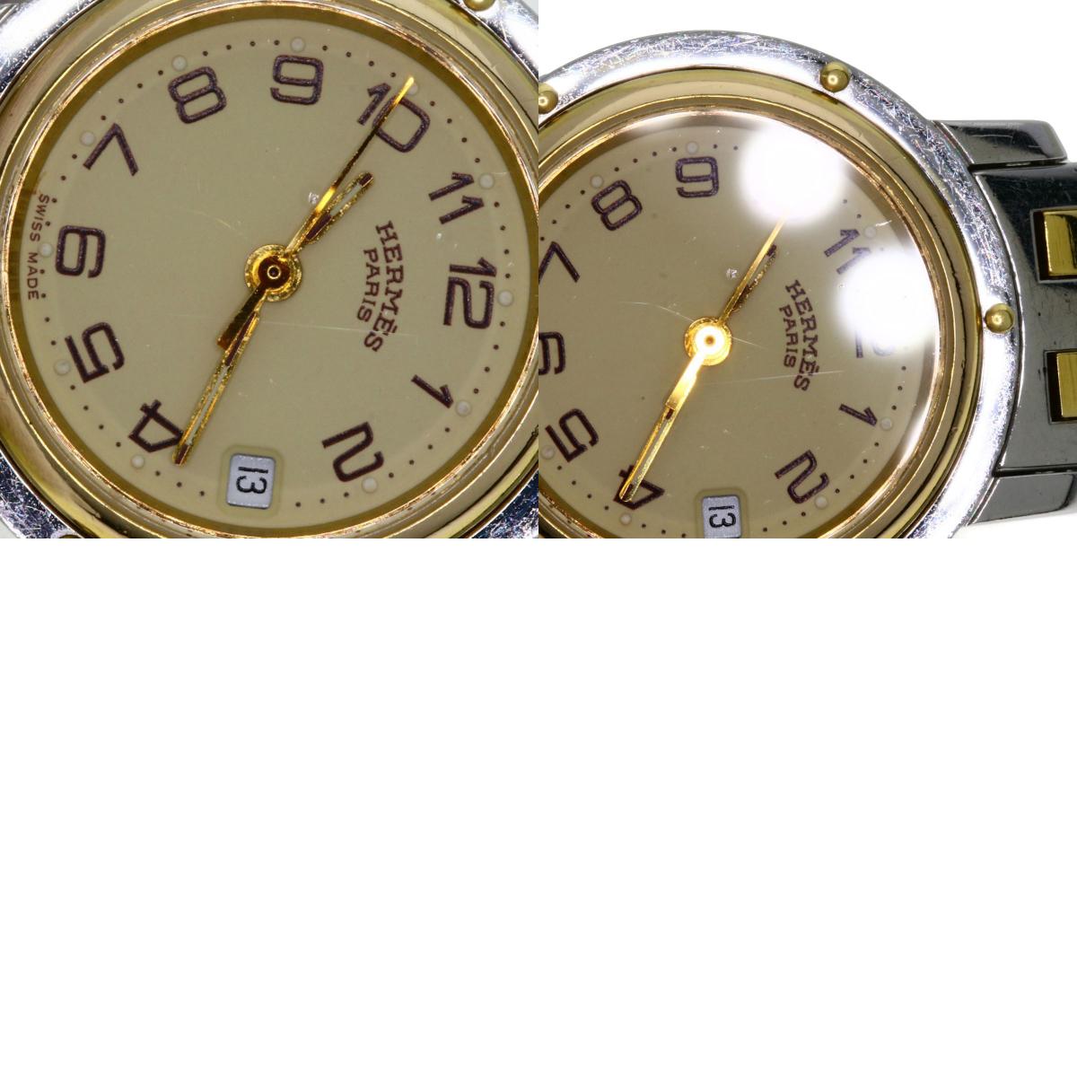 HERMES エルメス CL3.240 クリッパー 腕時計 SS レディース 中古