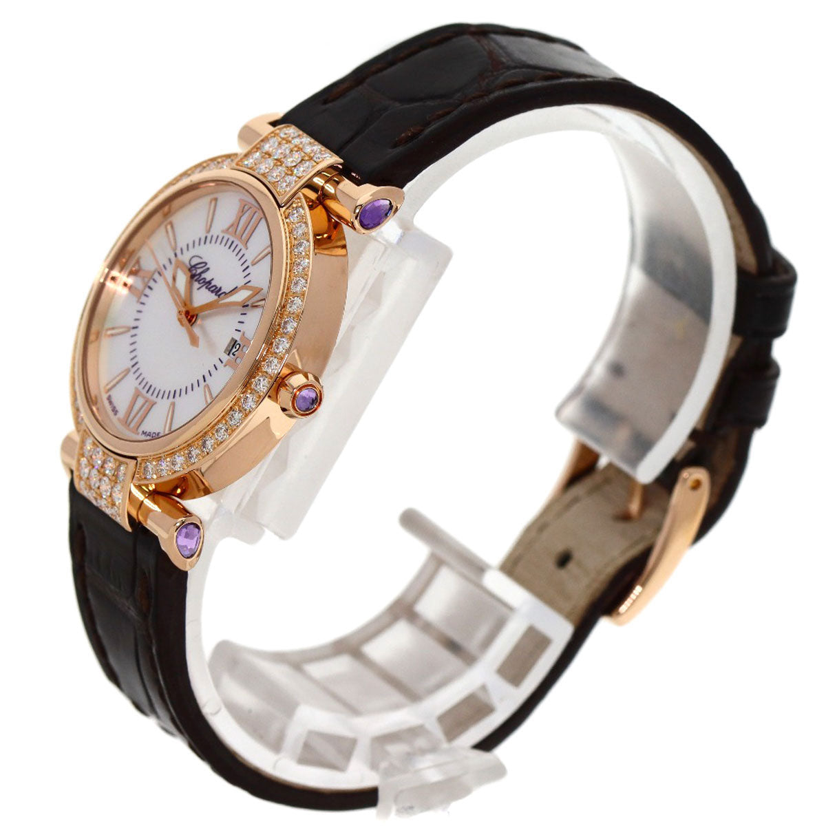 Chopard ショパール インペリアーレ 28mm ダイヤモンド 腕時計 K18PG レディース 中古