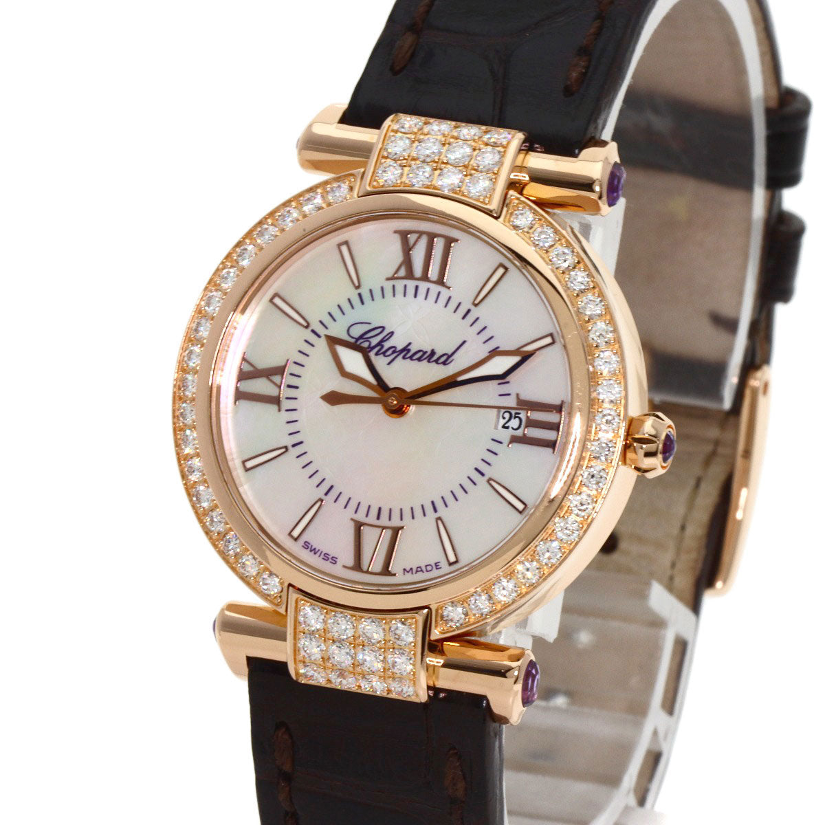 Chopard ショパール インペリアーレ 28mm ダイヤモンド 腕時計 K18PG レディース 中古