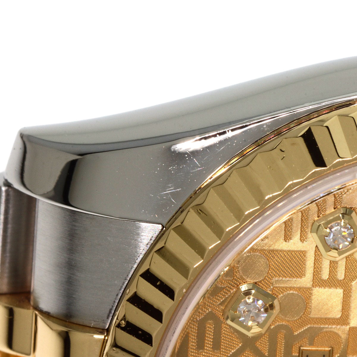 ROLEX ロレックス 116233G デイトジャスト 10P ダイヤモンド 腕時計 SS メンズ 中古