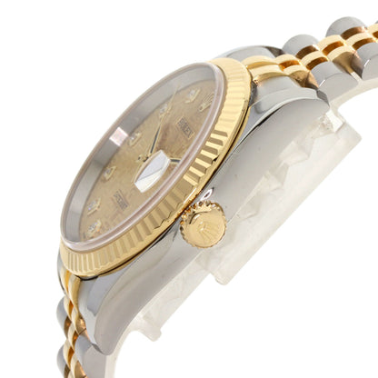 ROLEX ロレックス 116233G デイトジャスト 10P ダイヤモンド 腕時計 SS メンズ 中古
