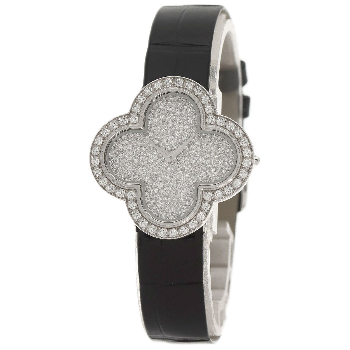 Van Cleef & Arpels ヴァンクリーフ＆アーペル VCARO4HR00 アルハンブラ 腕時計 K18WG レディース 中古