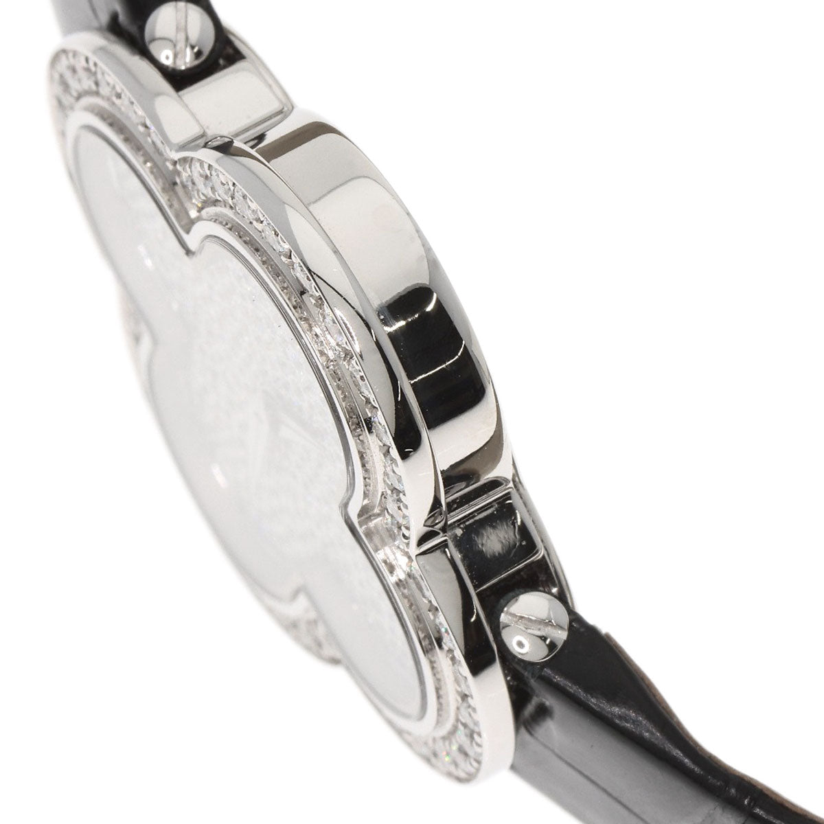 Van Cleef & Arpels ヴァンクリーフ＆アーペル VCARO4HR00 アルハンブラ 腕時計 K18WG レディース 中古