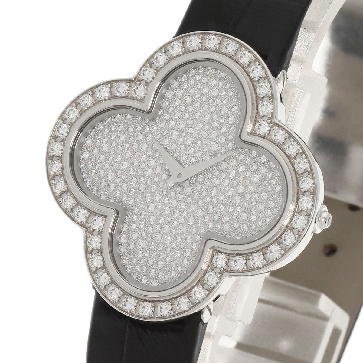 Van Cleef & Arpels ヴァンクリーフ＆アーペル VCARO4HR00 アルハンブラ 腕時計 K18WG レディース 中古