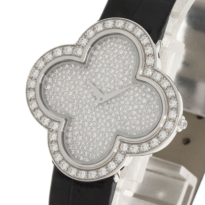 Van Cleef & Arpels ヴァンクリーフ＆アーペル VCARO4HR00 アルハンブラ 腕時計 K18WG レディース 中古