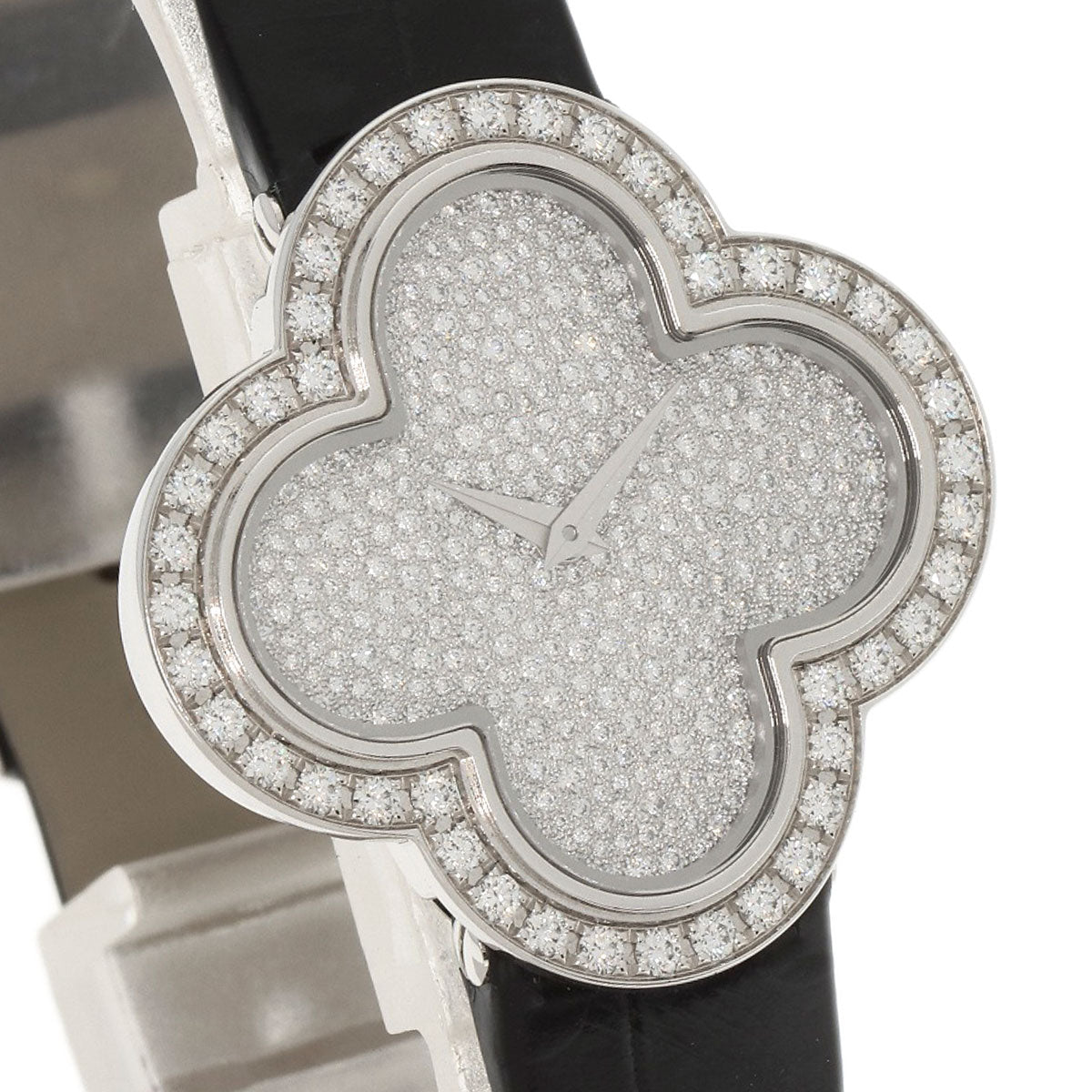 Van Cleef & Arpels ヴァンクリーフ＆アーペル VCARO4HR00 アルハンブラ 腕時計 K18WG レディース 中古