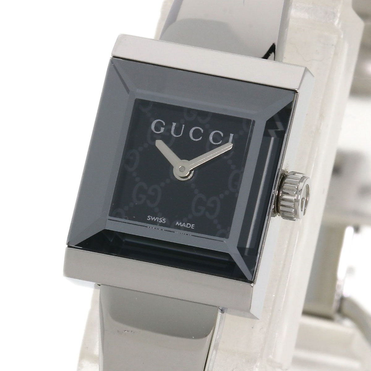 GUCCI グッチ 128.5 スクエアフェイス 腕時計 SS レディース 中古