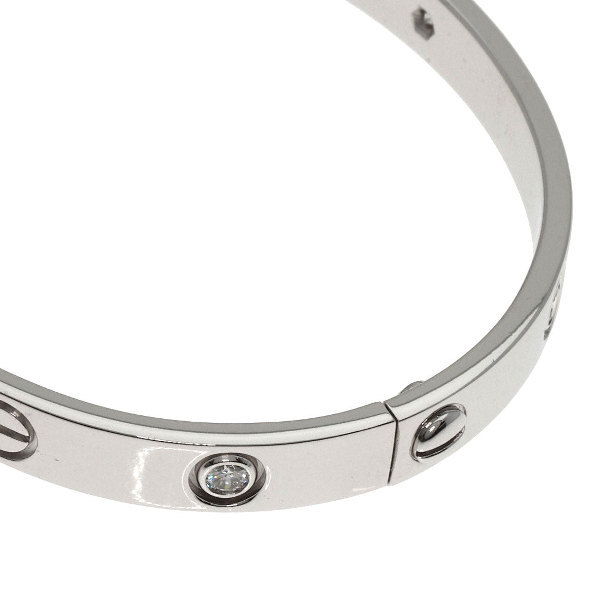 CARTIER カルティエ ラブブレス 6P ダイヤモンド ドライバー付き #16 ブレスレット K18WG レディース 中古