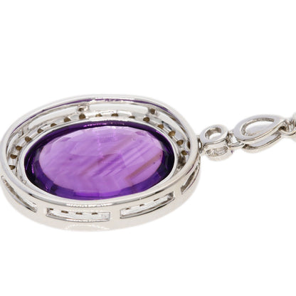 SELECT JEWELRY セレクトジュエリー カラーストーン ダイヤモンド ネックレス K18WG レディース 中古