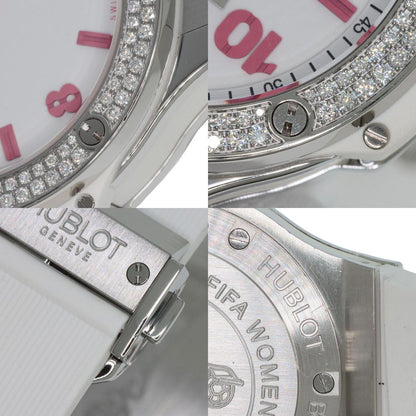 HUBLOT ウブロ 361.SE.2090.RW.1104.NAS11 ビッグバンダイヤモンド FIFAウィメンズワールドカップ2011 世界100本限定 腕時計 SS レディース 中古