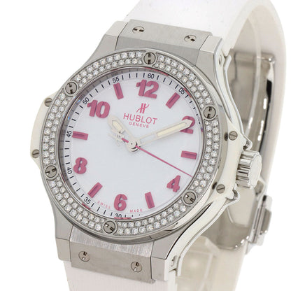 HUBLOT ウブロ 361.SE.2090.RW.1104.NAS11 ビッグバンダイヤモンド FIFAウィメンズワールドカップ2011 世界100本限定 腕時計 SS レディース 中古