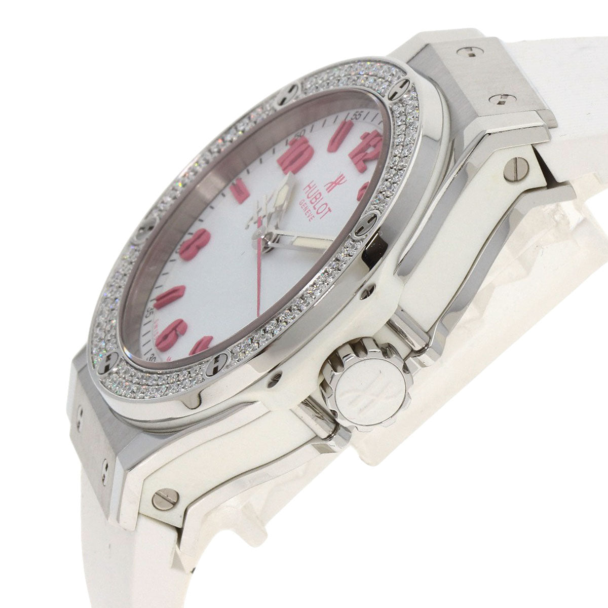 HUBLOT ウブロ 361.SE.2090.RW.1104.NAS11 ビッグバンダイヤモンド FIFAウィメンズワールドカップ2011 世界100本限定 腕時計 SS レディース 中古