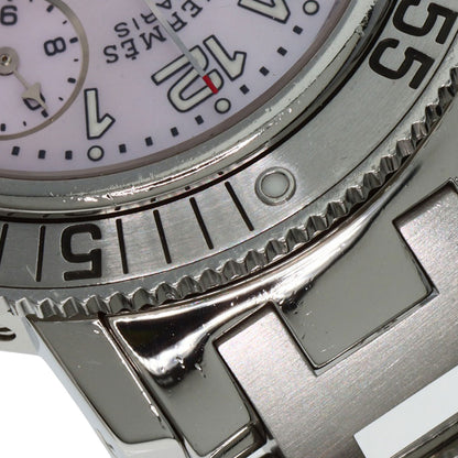 HERMES エルメス CL2.310 クリッパー ダイバー クロノグラフ 新バックル 腕時計 SS メンズ 中古