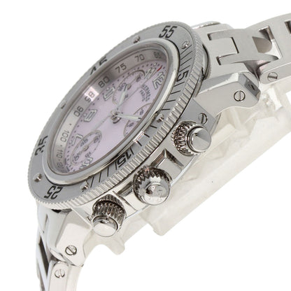 HERMES エルメス CL2.310 クリッパー ダイバー クロノグラフ 新バックル 腕時計 SS メンズ 中古