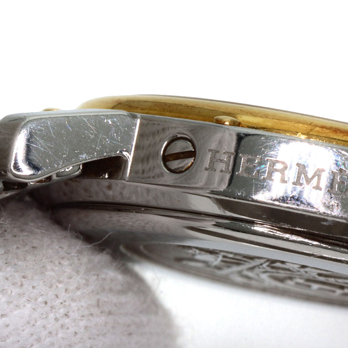 HERMES エルメス CL4.220 クリッパー 腕時計 SS レディース 中古