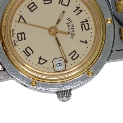 HERMES エルメス CL4.220 クリッパー 腕時計 SS レディース 中古