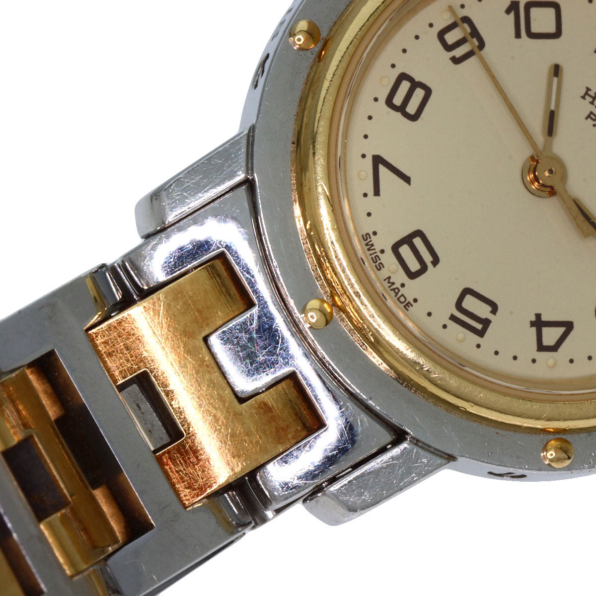 HERMES エルメス CL4.220 クリッパー 腕時計 SS レディース 中古