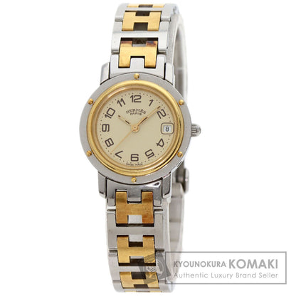 HERMES エルメス CL4.220 クリッパー 腕時計 SS レディース 中古