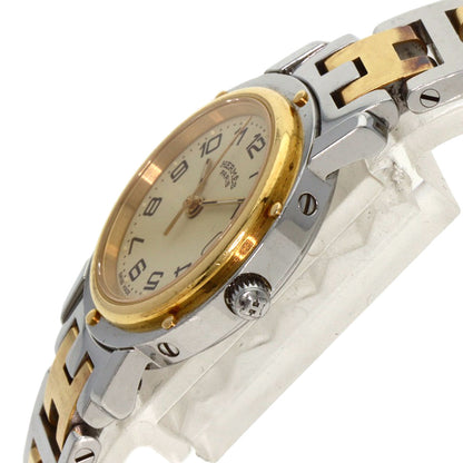 HERMES エルメス CL4.220 クリッパー 腕時計 SS レディース 中古