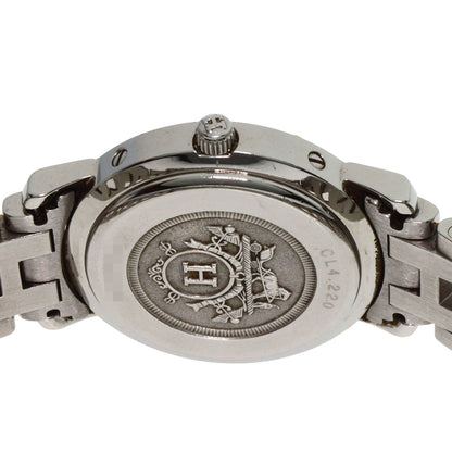 HERMES エルメス CL4.220 クリッパー 腕時計 SS レディース 中古