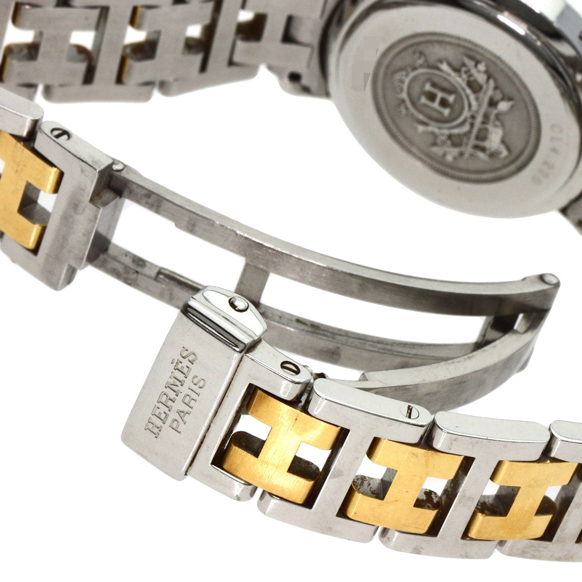 HERMES エルメス CL4.220 クリッパー 腕時計 SS レディース 中古
