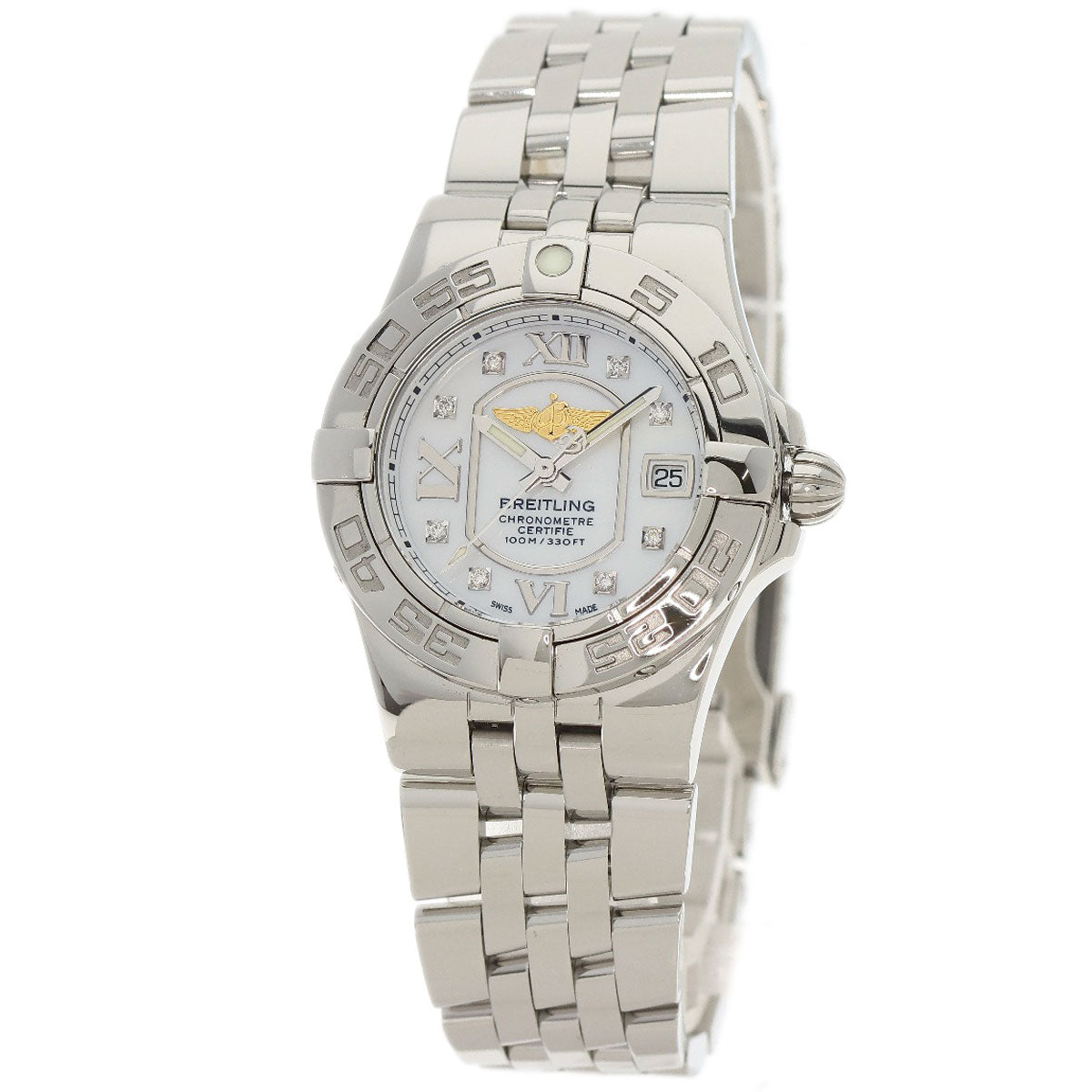 BREITLING ブライトリング A71340 ギャラクテイック 腕時計 SS レディース 中古