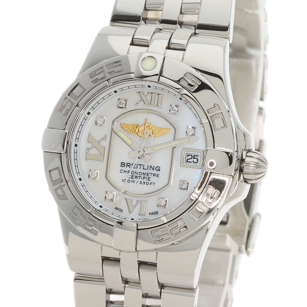 BREITLING ブライトリング A71340 ギャラクテイック 腕時計 SS レディース 中古