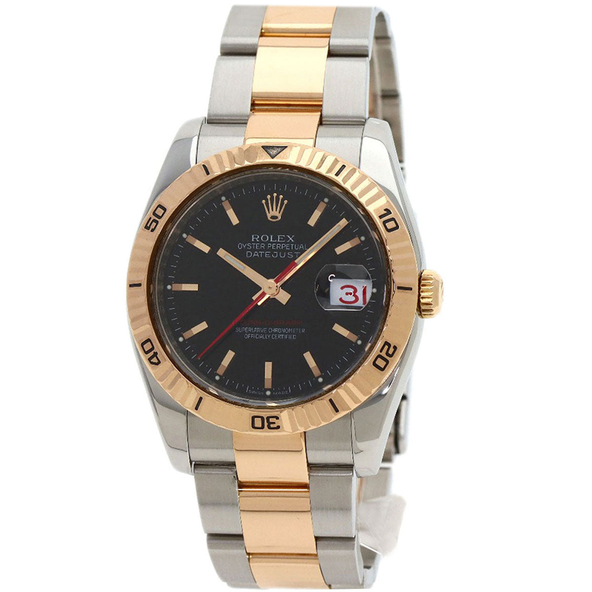 ROLEX ロレックス 116261 デイトジャスト ターノグラフ 腕時計 SS メンズ 中古