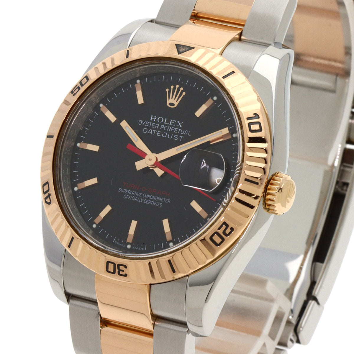 ROLEX ロレックス 116261 デイトジャスト ターノグラフ 腕時計 SS メンズ 中古